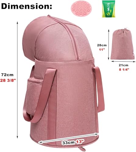 Bañera portátil plegable para pies color rosa miniatura 2