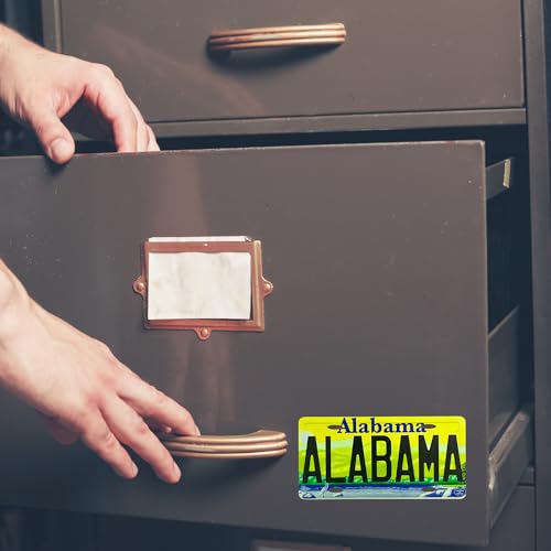Imán Mini Placa Alabama 4.5x8.9 cm decoración magnética miniatura 6