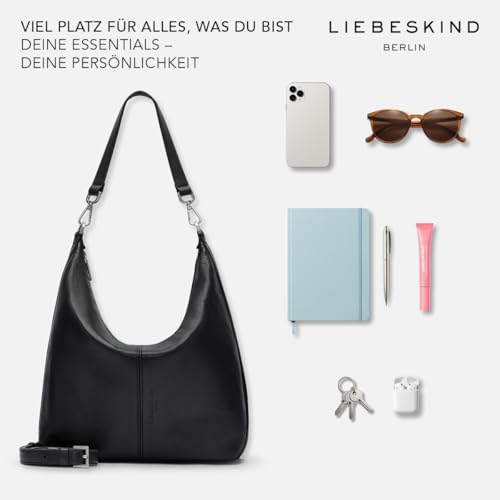 LIEBESKIND Berlin Hobo Bag „Paris M“ I Umhängetasche für Damen aus Leder – Ansicht 4