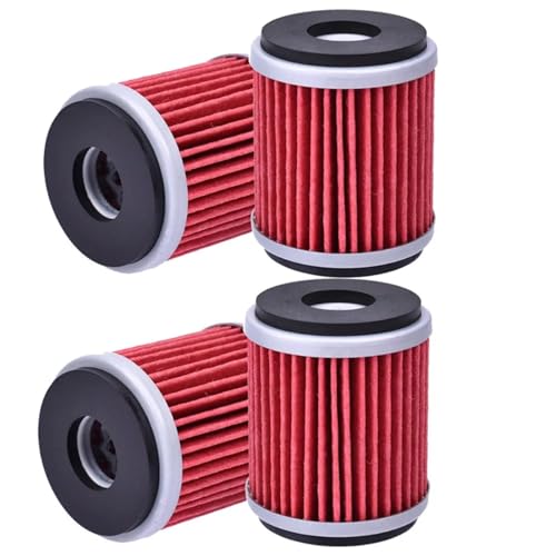 YAMAHA YFZ450 YFZ450R YZ250F YFM250 CZD300 XMAX 300 WR125X WR125R WR250F YP125R �I�C���t�B���^�[�ɓK�� �o�C�N�̃I�C���t�B���^�[(4pc)