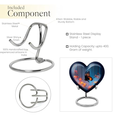Image of Butterfly Urn Small Keepsake Urn for Burial 1 Large & 1 Small | Large Cremation Urns for Ashes Adult Male & Female, Human Remains Urns