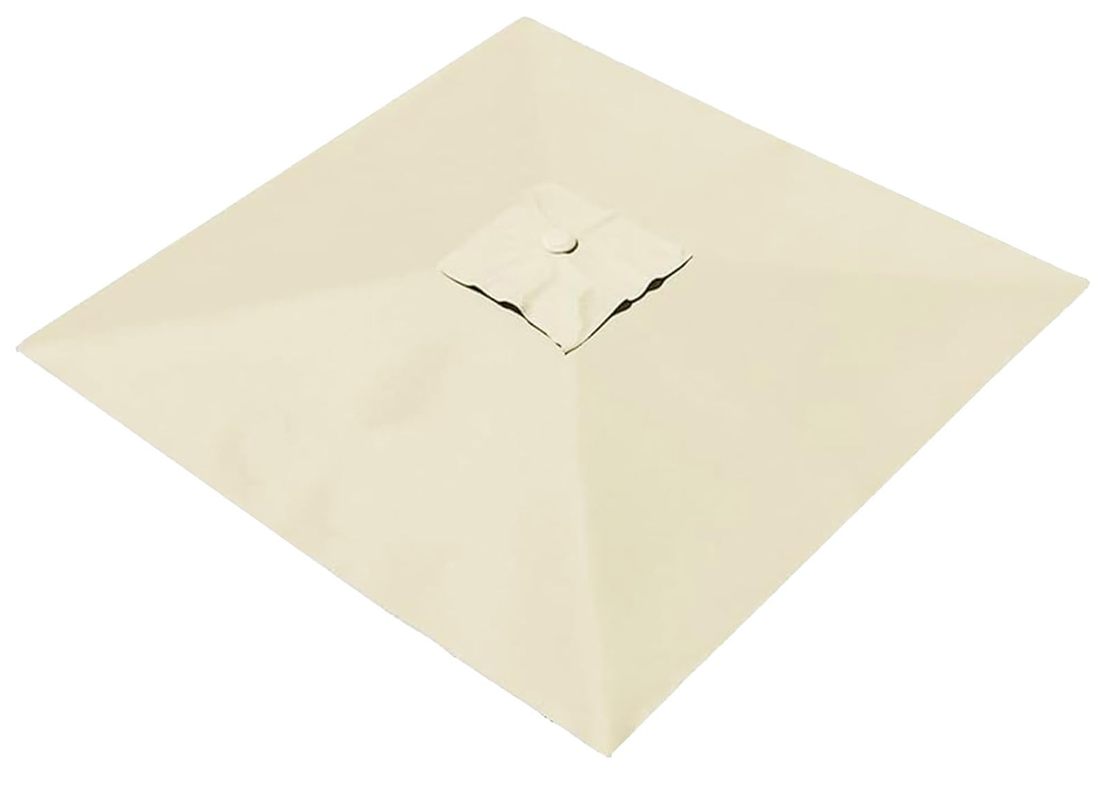 Telo di Ricambio per Ombrellone Rettangolare/Quadrato Copertura 4/6/8 Stecche Baldacchino di Ricambio impermeabile per Terrazzo Esterno(Beige,Square 2.7x2.7m)