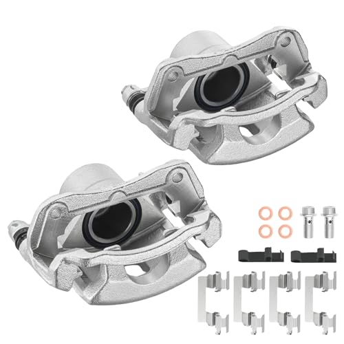 Image of Front Brake Caliper Assembly Replaces for 18B4880 18B4881, Compatible with Chevrolet Cobalt 2005-2010 2.2L L4, Compatible with Pontiac Pursuit 2005-2006 2.2L L4, for Ion 2006-2007 2.2L 2.4L
