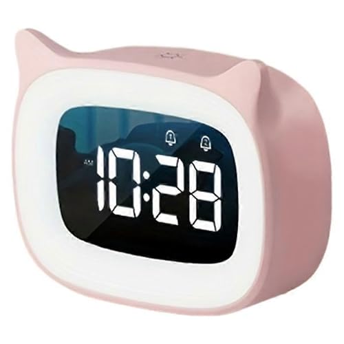 JOYHAPPST Cartoon children's alarm clock studentspecific creative smart electronic clock bedroom atmosphere luminous clock