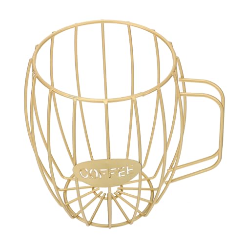 Amosfun -organizzatore Di Capsule Durevole Porta Cialde Porta Snack Porta Caffè Robusto Cestino in Ferro Per Cucina Bar E Salone