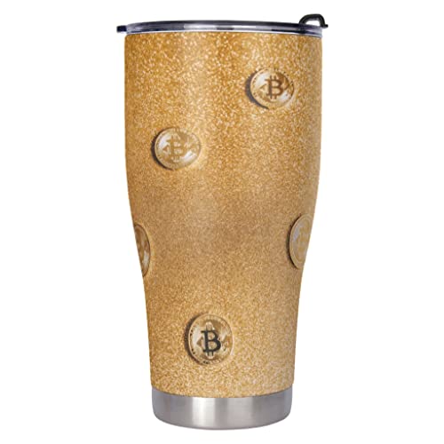 Wmeyiseyiy Moneda de acero inoxidable con purpurina de 900 ml, taza térmica de viaje, botella de café con tapa… - Imagen 3