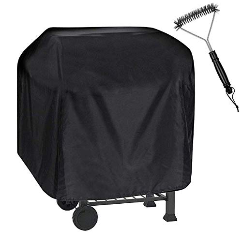 TEPSMIGO Housses pour Barbecue, Housse Barbecue Gaz, Bache Barbecue (105 * 49 * 102CM + Brosse à Grill)