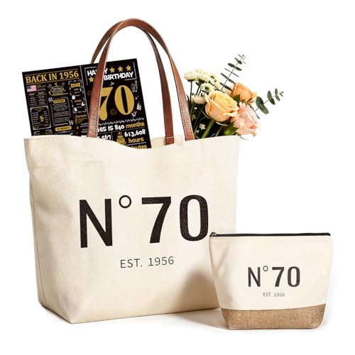 70th Birthday Gifts for Women, Birthday Gift Basket Set with