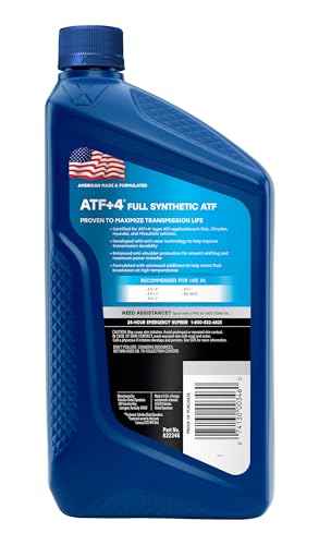 Image of Valvoline ATF +4 Full Synthetic Automatic Transmission Fluid 1 QT, Case of 6