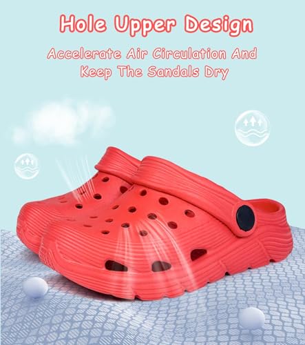 Image of Toddler Kids Garden Clog Slip On Slide Sandals Beach Water Shoes