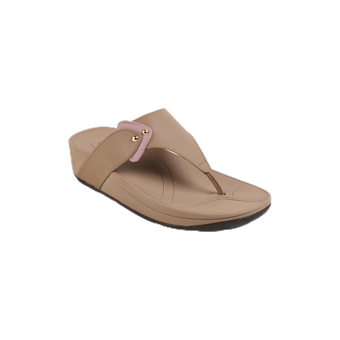 Black Women's Synthetic Casual Flip Flops-image-20