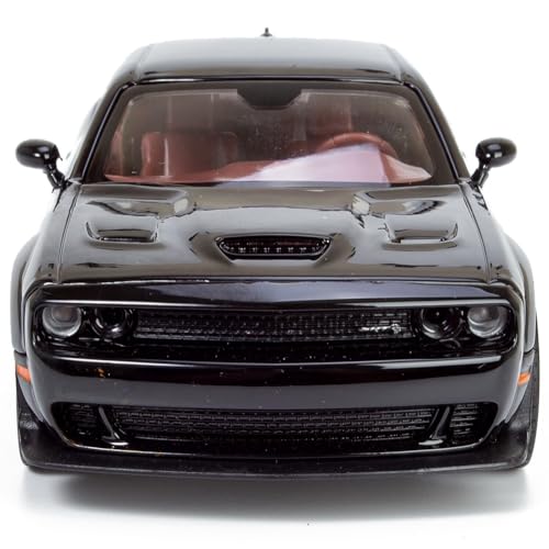 Modelo a escala 1:24 Dodge Challenger SRT Hellcat Negro miniatura 7