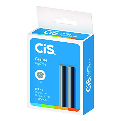 Grafite Big Tree com 12 Tubos com 12 Minas 0.3 mm, CIS, Big Tree 189.1500, Grafite, pacote de 12