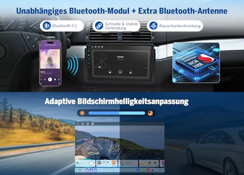 Autoradio Android 13 résolvant les problèmes de navigation et connectivité sur BMW E46
