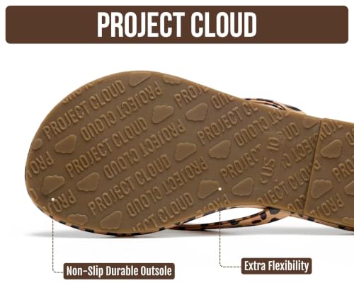 Image of Project Cloud Kids Sandals For Girls Footwear with Memory Foam Insole Kids Flip Flops - Lightweight & Slip Resistant Girls Sandals Summer Beach Essentials 2026 (Little Foundations)