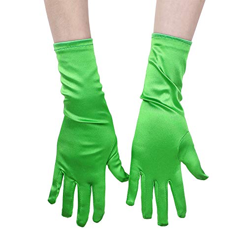 Little Girls Princess Gloves Kids Stretch Satin Long Finger Dress Gloves Opera Performance Glove Formal Pageant Party Glove2