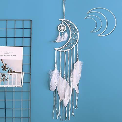 Anneaux lune attrape-rêves en métal : fixez facilement vos suspensions en macramé - 5