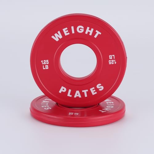 1.25 LBx 2PC Change Plates Fractional Weight Plates 2 in Bumper plates for Weight Lifting,Strength Training Gym Home,Rubber Coating