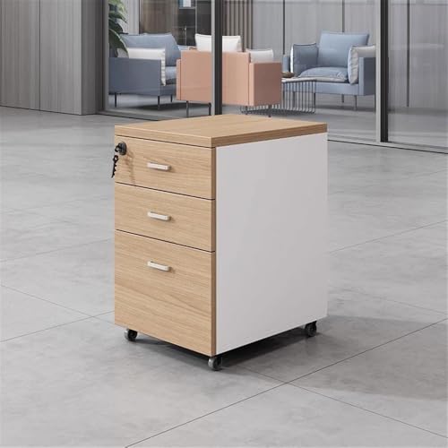 Armoire à documents classeur compact en bois pour accessoires ordinateur - 3