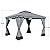 YITAHOME 10x12ft Patio Gazebo Outdoor Double Roof Canopy Gazebo w/Netting & Curtains, Soft Fabric Top Garden Winds Tent with Steel Frame for Lawn, Garden, Backyard and Deck, Grey