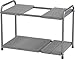 Deco Brothers Under Sink 2 Tier Expandable Shelf Organizer, Gray