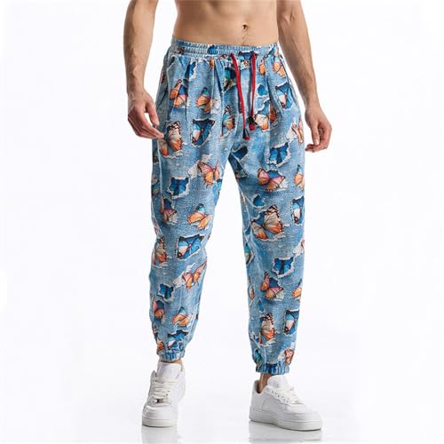 Larges Pants Coupe Ajustée en Lin et Coton d'Été - 3