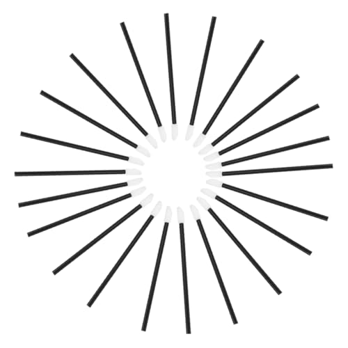 MERRYHAPY 200個使い捨て口紅ブラシ 製リップアプリケーター 柔らかい先端で均一塗 口紅 リップグロス用メイクアップツール 黒