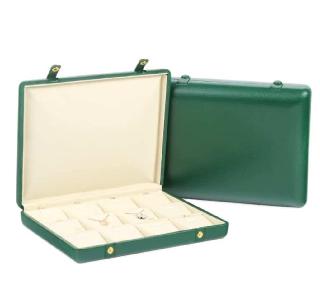 Portagioie Organizzatore di custodie per gioielli Conservazione di gioielli Portagioie in pelle Scatola per collane Scatola per esposizione di gioielli, Collana di orecchini da ragazza. Portagioie Org
