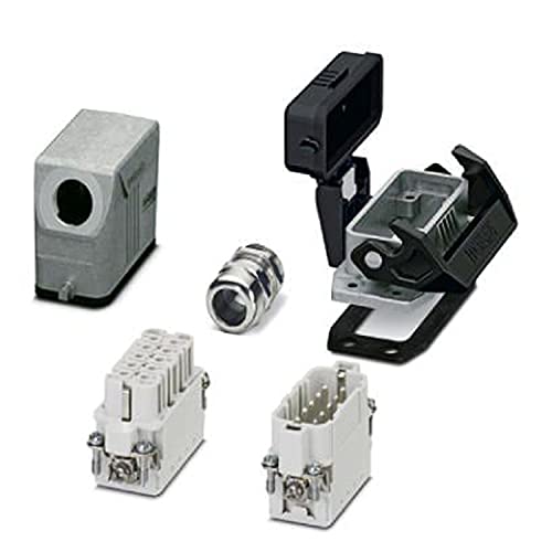 PHOENIX CONTACT HC-STA-A10PT-BWSC-LS-M20-ELcircaL Connector Set, IP67 Protection Class, 10 Pin Number, D15 Design, Push-in Connection Type