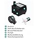 180L/H 3W Mini-Tauchpumpe, Ultra Leise Aquarium Pumpe mit 1.3m Netzkabel，mit 1 Düsen für Brunnenaquarium， Aquarium, Teichgarten EU-Stecker