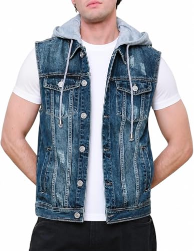 Image of VICTORIOUS Rocker Denim Jean Vest Jacket