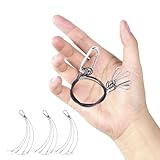 BEBEMOKO Pflanzenlampen Aufhängeset Hydroponics 4 Stück Stahlseil 15mm...