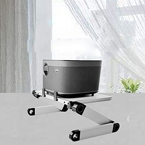 Soportes para proyectores universales de mesa con soporte de aluminio plegable negro 5