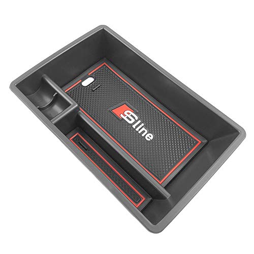 Yeeoy Center Console Tray Organizer Glove Box Fits 2019 Audi Q3 Armrest Secondary Storage Box Accessories