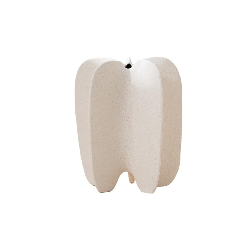 EINES Sand-glazed Imitation Carambola Ceramic Vase Creative Flower Arrangement Home Desktop Decoration Ornaments