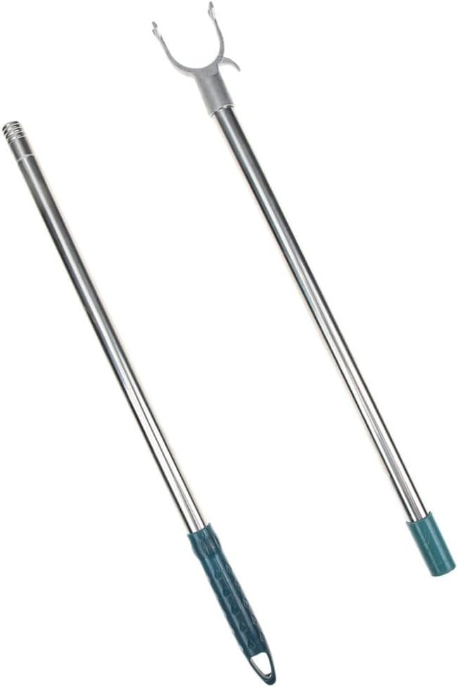 Clothesline Pole Retractable Reach Rod for Balcony and Closet High Reach Garment Hook Sturdy Design for Hanging Total Style