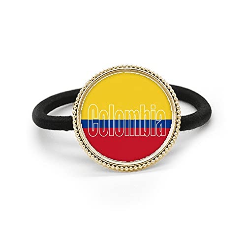 Diadema de metal Colombia con tocado de goma ideal para lucir en fiestas patrias y bailes