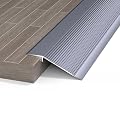 Floor Transition Strip 4in Aluminum Threshold Ramp for Doorways, Door, Tile, Thresholds Reducer for Threshold Height Less Than 1.4 Inch, Easy to Install(Gray)