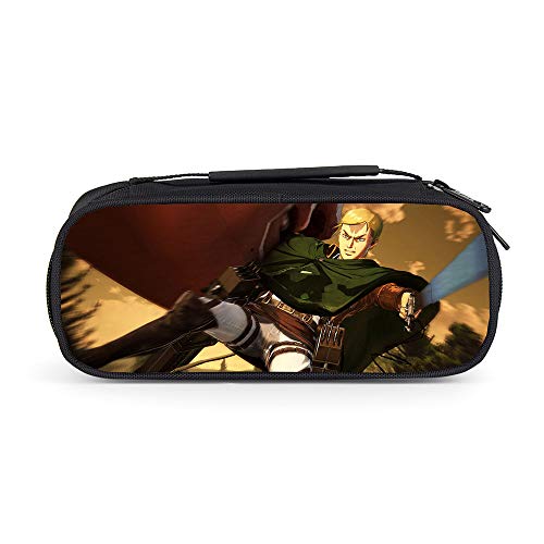 Attack on Titan Estuche de Lápices Hermosa Caja de lápices Bolso de Maquillaje cosmético Bolsa de Herramientas Bolsa de Almacenamiento Bolsa de Maquillaje cosmético Unisex