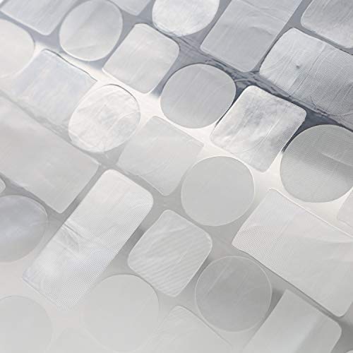 Adwatia Shower Curtain Liner,3D Modern Design Eva Bathroom Curtains(With Magnets & Thick Material, 72''X72'') #TOP3