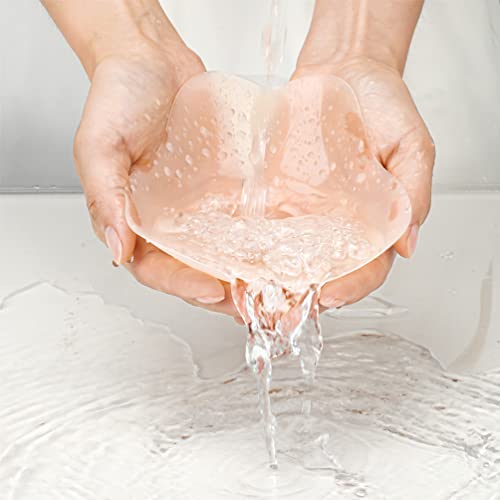 Sticky Bra For Large Breasts - Nipple Covers Breast Petals Ultra-Thin Silicone Breast Lift Pasties Reusable Strapless Backless Adhesive Bra For Women L Beige #TOP4