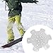 Qraatosi Snowboard Stomp Pad Skis Board Sticker Clear Anti Slip Surface Stability Enhancer Material Suitable for Beginners Outdoor Use, PETG