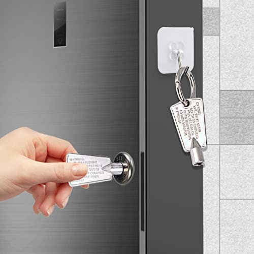 Hpuy 216702900 Compatible For Kenmore Freezer Key Metal Upright Ge Freezer Key Replace Ap4071414 Ps2061565 Ap2113733 With 2 Key Rings 1 Hook #TOP2
