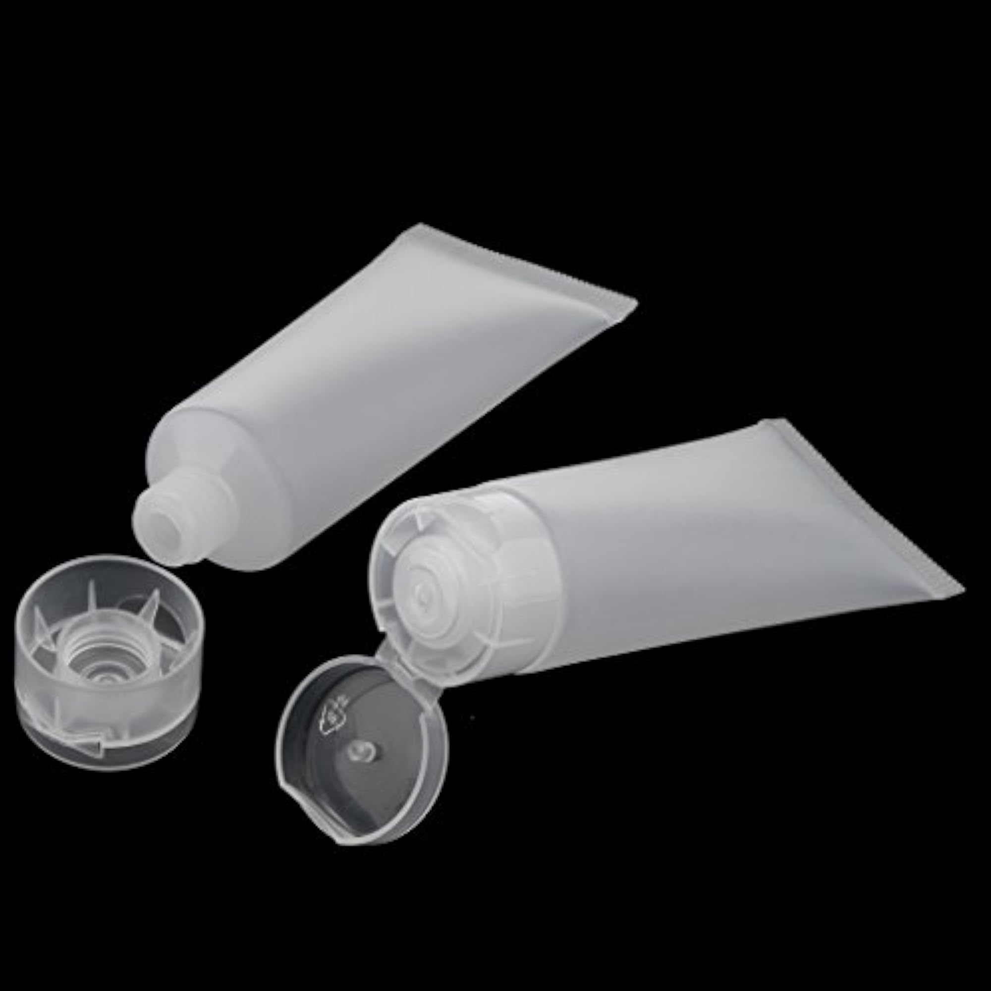 10 Transparent Empty Cream Tubes, Makeup Lotion Container