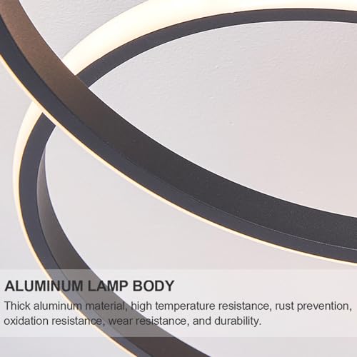 Plafonnier LED moderne à intensité variable avec télécommande pour salon