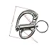 Generic Marine Grade 316 Stainless Steel Fixed Shackle Hand Pull Quick Hanging Shackle snap Hook for Hoisting Rope Suspension (2Pcs, 2-3/4