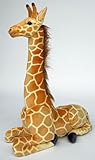 Wagner Plüschtier Giraffe - sitzened - 85 cm Plüschgiraffe Stoffgiraffe Kuscheltier