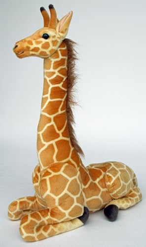 Wagner Plüschtier Giraffe - sitzened - 85 cm Plüschgiraffe Stoffgiraffe Kuscheltier