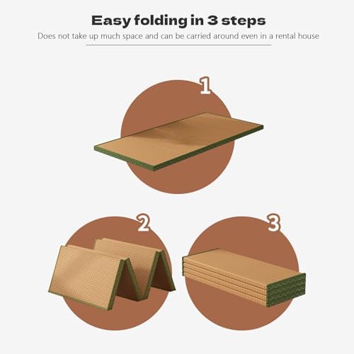 Foldable Floor Mattress 5cm Thick Folding Mattress Portable Guest Bed Futon Mattress Comfortable Breathable Bed Mat for Sleeping Travel Camping(60x180x5cm)