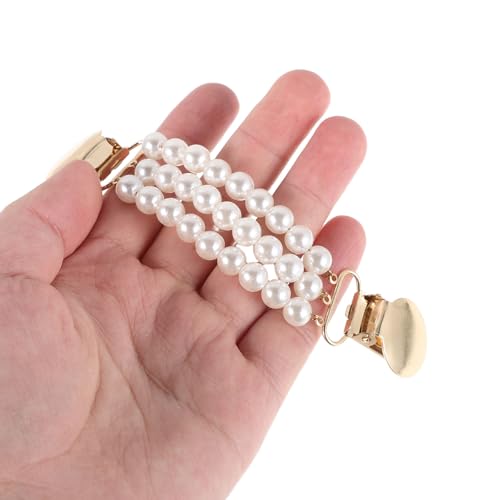 Pince pour cardigan en perles fermoir rétro chic pour pull et robe - 5